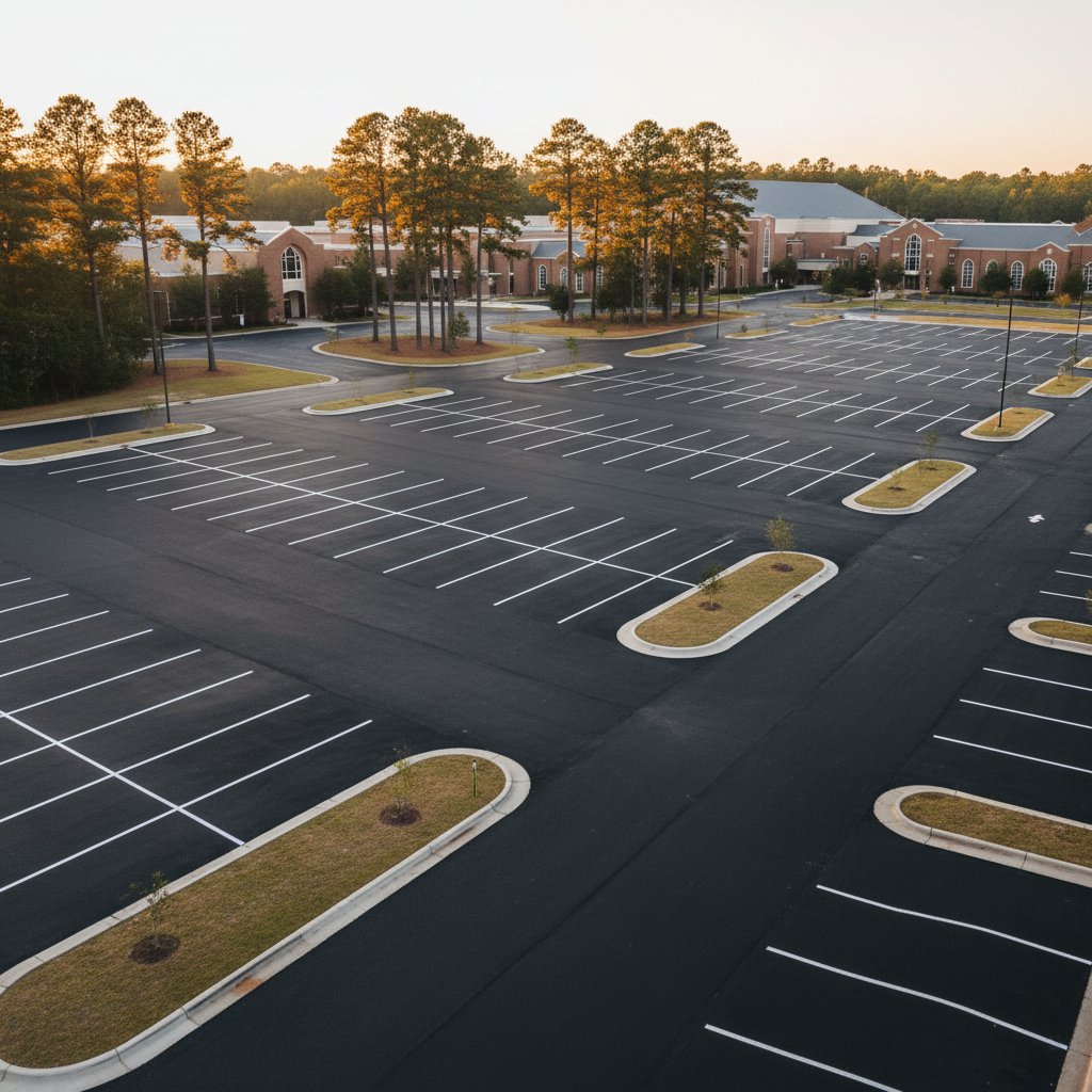 Parking Lot Paving Installation in Shreveport, LA