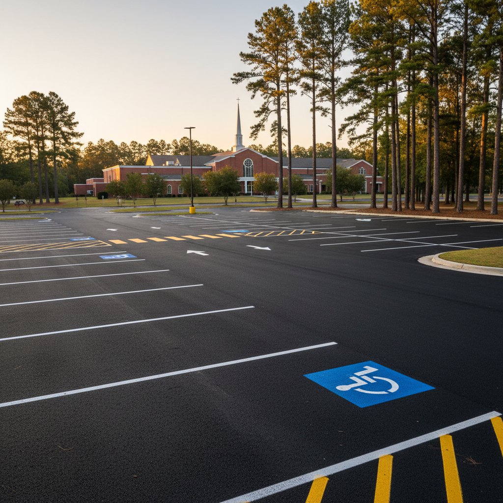 Parking Lot Striping Installation in Shreveport, LA